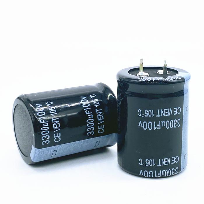 2pcs/lot 100V 3300UF Radial DIP Aluminum Electrolytic Capacitors size 30*40 3300UF 100V Tolerance 20