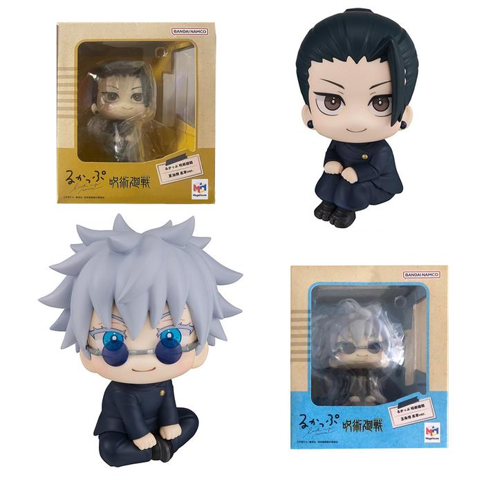 10CM Anime Jujutsu Kaisen Geto Suguru High School Satoru Gojo Look Up Sitting Cute Q Version Model T