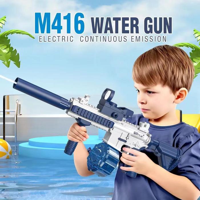 Summer M416 Electric Water Gun Fully Automatic Beach Water Toy Outdoor Entertainment Play Shooting C
