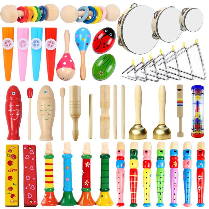 Children Orff Instruments Toys Wooden Parent-child Interaction Puzzle Early Education Sound Cognitio
