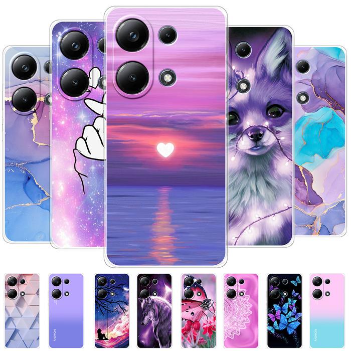 For Xiaomi Poco M6 Pro Cases For Xiaomi Poco M6 Pro 5G Cover Clear Soft Silicone Phone Cases For Xia