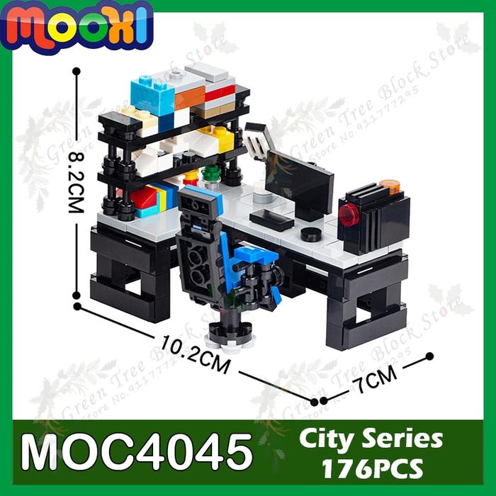 MOC4045 176PCS Electronic Sports Table Building Blocks City Series Game Play Scene Furniture Model A