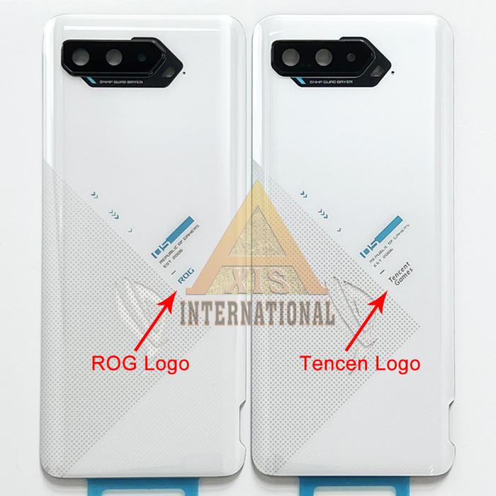 6.78" Grade AAA For Asus ROG 5 5S Phone 5 ZS673KS Battery Cover+Camera Frame Lens+Sticker Housing Fo