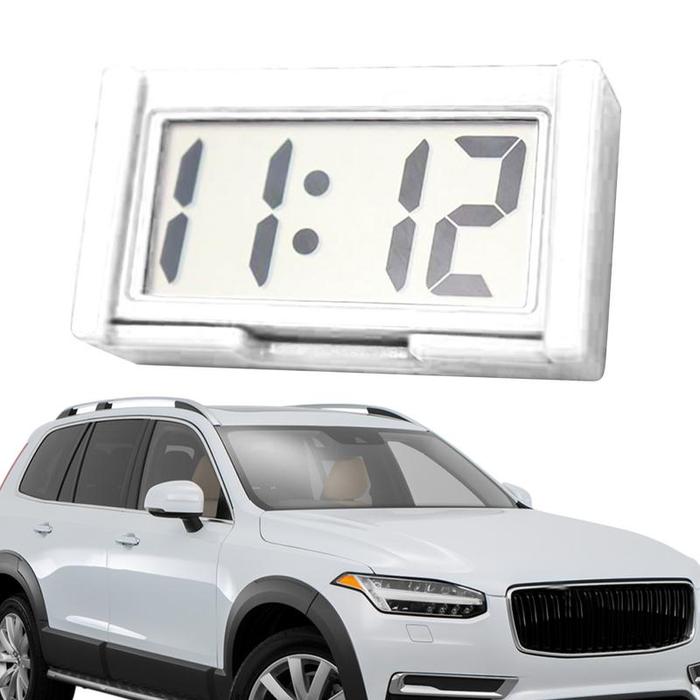 Small Digital Clock Adjustable Durable Stick Electronic Decorative Clock for Car Dashboard Clock Por