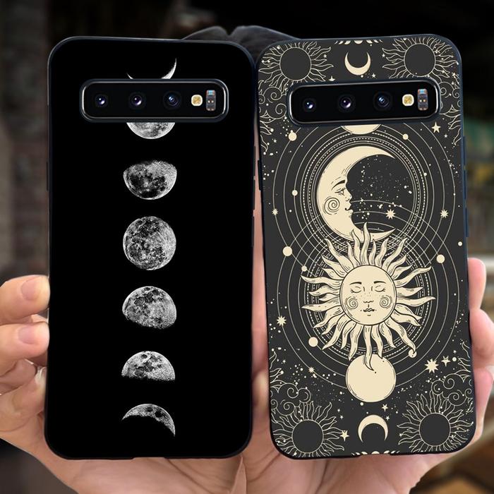 For Samsung Galaxy S10 Plus Phone Case Samsung S10 S10e S10Plus Cool Fashion Moon Pattern Soft Silic