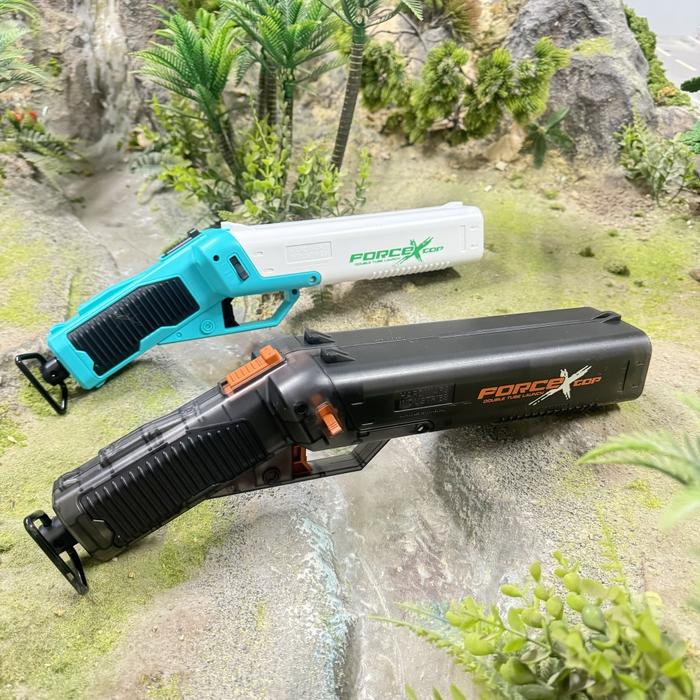 Punisher Double Barrel Throwing Shell Soft Ammo Gun Children's Boy Toy Gun Spray Gun Scattering Ammo
