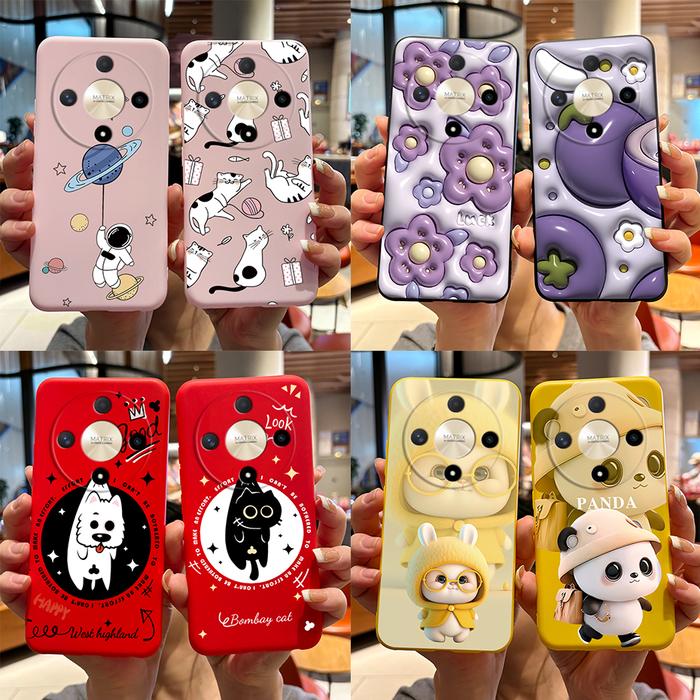 For Honor Magic 6 Lite X9b 5G Case Cute Panda Cover Soft Silicone Phone Case For Honor Magic6 Lite X