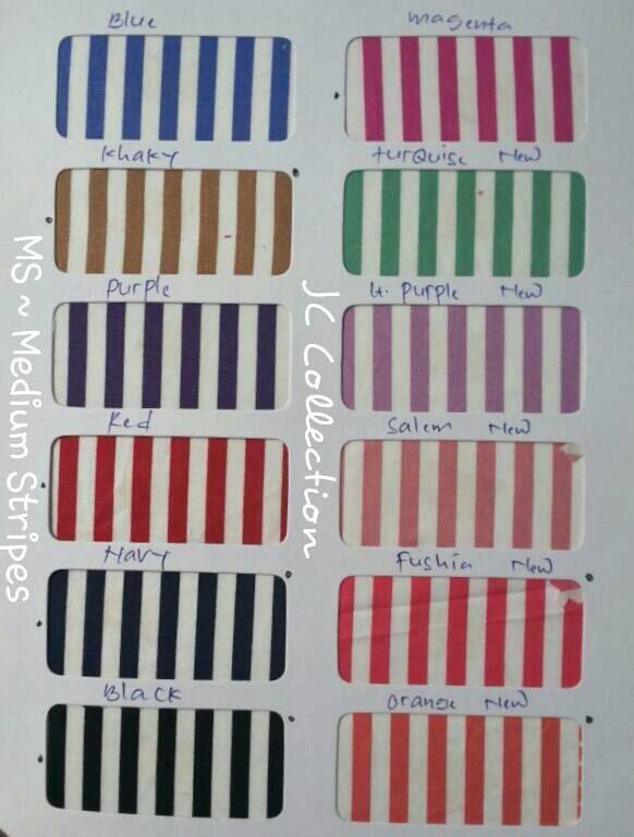 Happy! Medium Stripes ~ Kain Katun Jepang Japan Design Motif Salur Sedang