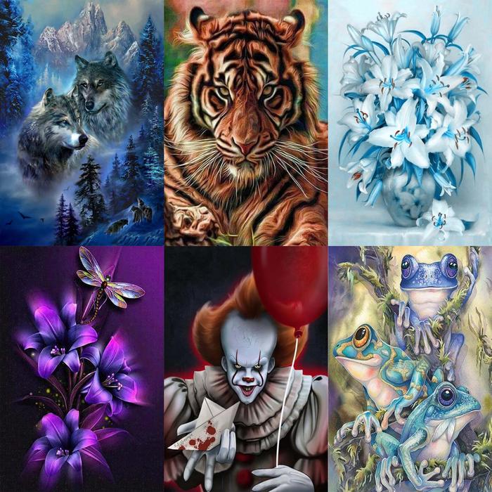 1pc Diy 5D Diamond Painting, Wall Art Decor, Home Room Decor, No Frame, 7.87x11.81inch