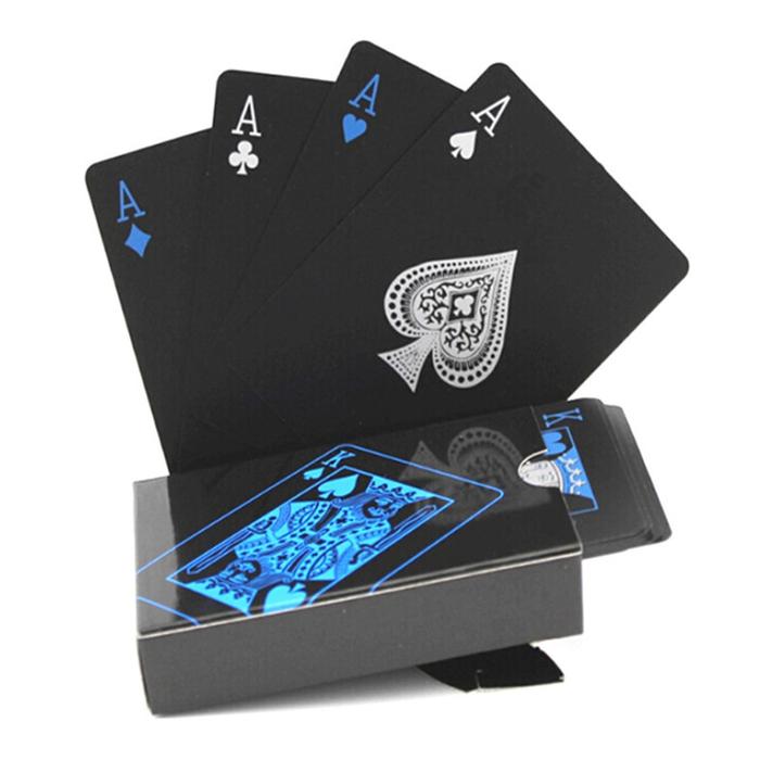 PLAYING CARD Black Waterproof Playing Cards