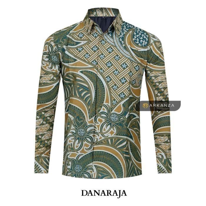 Hem Batik Arkanza Solo Laweyan Motif Danaraja Hijau PREM