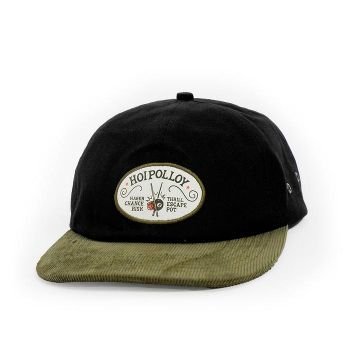 Hoi Polloy - Topi - Wager Cap (Black Green) Corduroy Twill