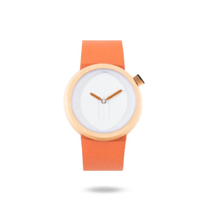 HRG DISKON Eboni Jam Tangan Kayu Pinewhite - Tan