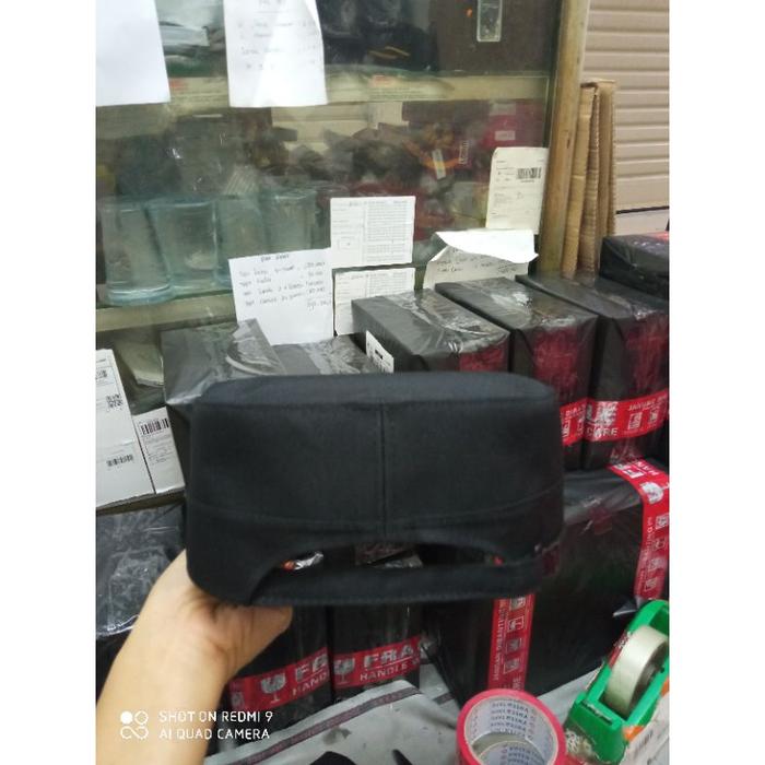 Topi komando BPD hitam, free nama