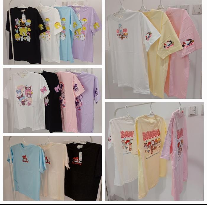 READY BAJU KAOS IMPORT THAILAND JUST A CHILL DAY MOTIF SAILORMOON PEANUTS SHINCHAN//KAOS IMPORT THAI