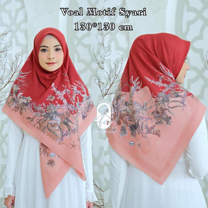 Kerudung Segi Empat Syar'I Deenay Lasercut Kw Kerudung Segi Empat Jumbo Motif Terbaru Nayla Hija'B