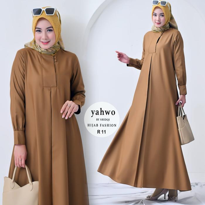 Seragam Pns Kheki Wanita Terbaru 2024/Baju Gamis Pns Khaki Pdh Pemda Guru Wanita Terlaris/Pakain Ker