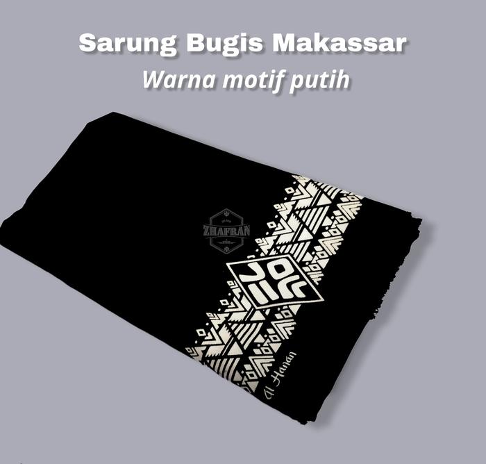 Sarung Hitam Lontara Bugis Makasasar Sarung Pria