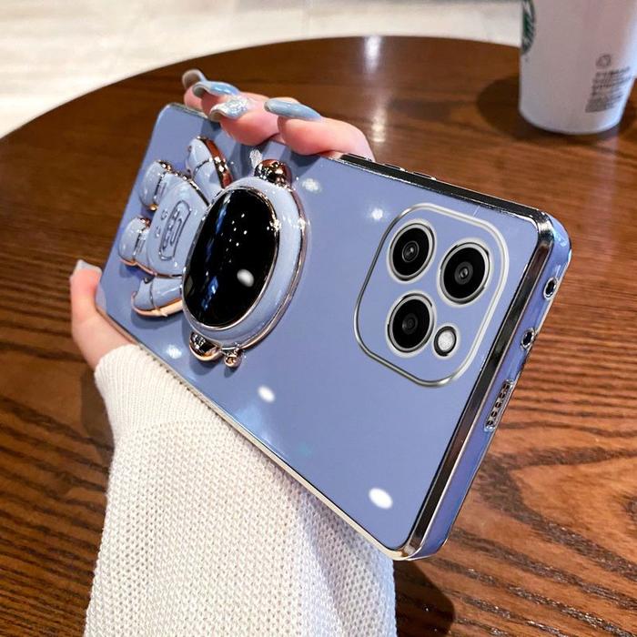 Astronaut Case For Infinix Hot 40 Pro Luxurious Electroplated TPU Soft Silicone Back Cover For Infin