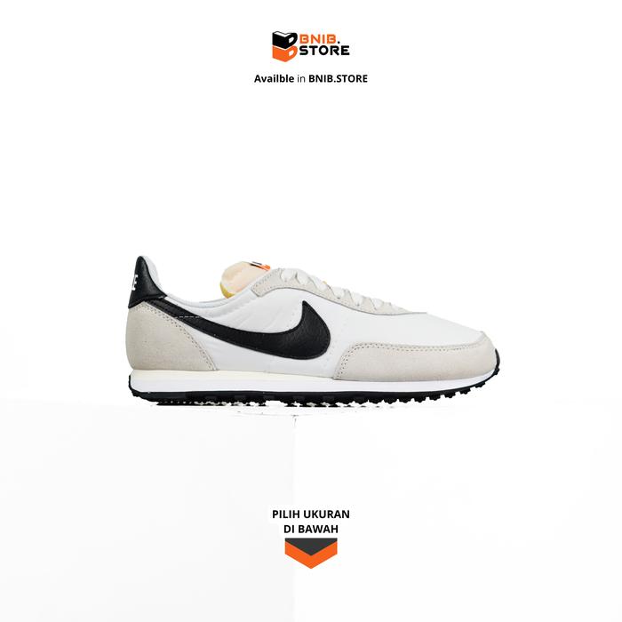 Sepatu Sneaker NIKE Waffle Trainer 2 White Black [DA8291 100] Original