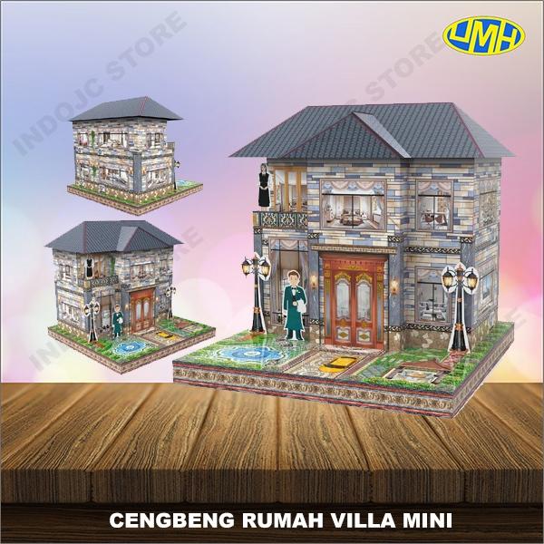 Rumah Kertas Sembayang Puja Ceng Beng Dan Cit Gwe Motif Terbaru Villa kecil