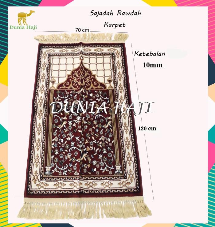 Sajadah Rawdah Kano Tebal 10 mm Raudah Turkey Raudoh Raudhah Besar