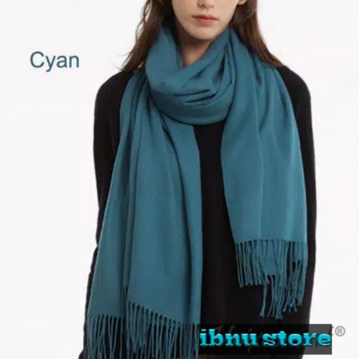 WTS- syal cashmere polos || scarf polos || shawl polos cashmere || selendang || pashmina
