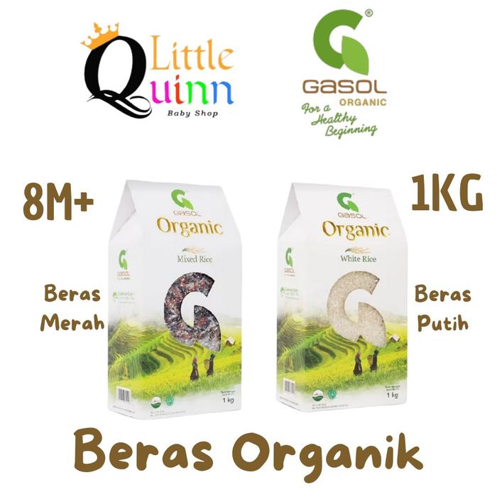 GASOL Beras Organic 1kg - Gasol Organik Beras Putih Merah 1kg