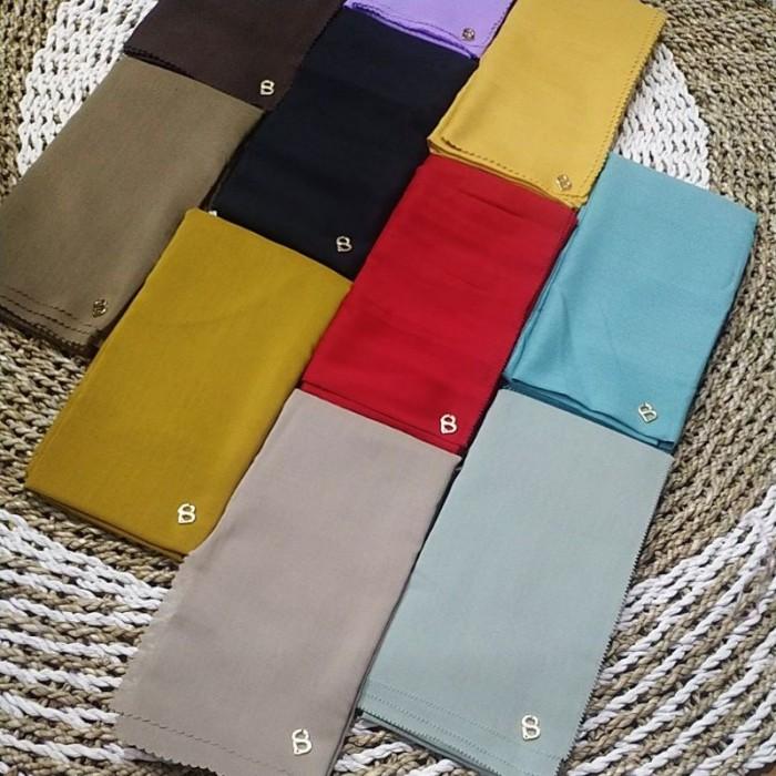 L14 TERMURAH HIJAB DENAI/JILBAB +PIN BUTTONSCARVES+POUCH POLOS READY STOCK