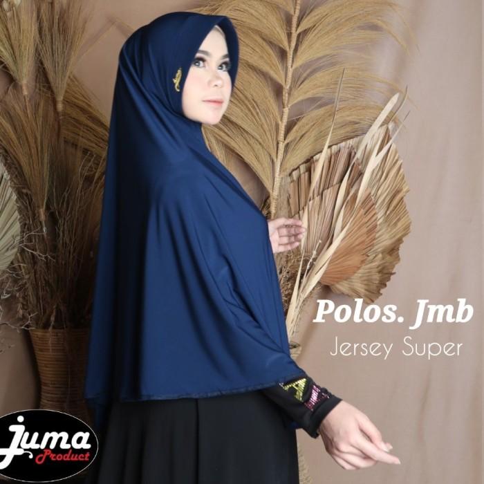 L14 Hijab Instant Juma Polos Jumbo Kerudung Dewasa Jersey Super Size XL