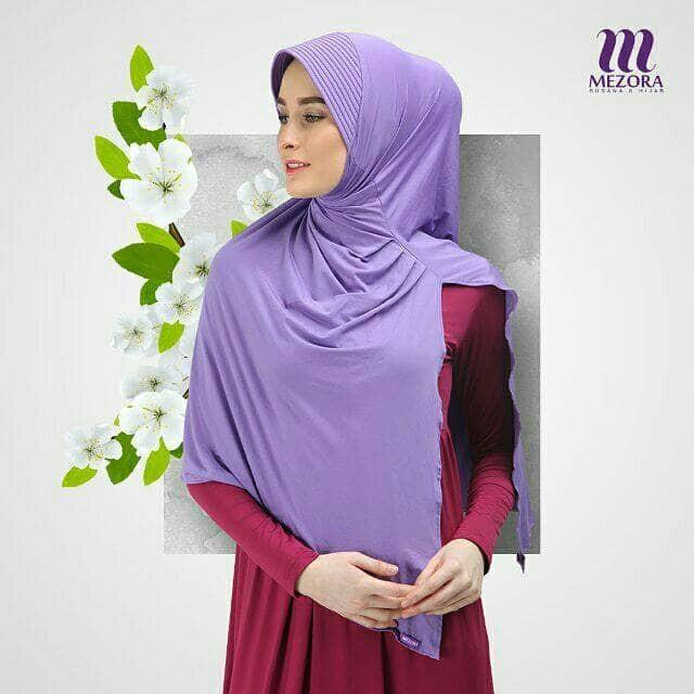 L14 Mezora Bergo Petunia Jilbab Hijab Kerudung Instan