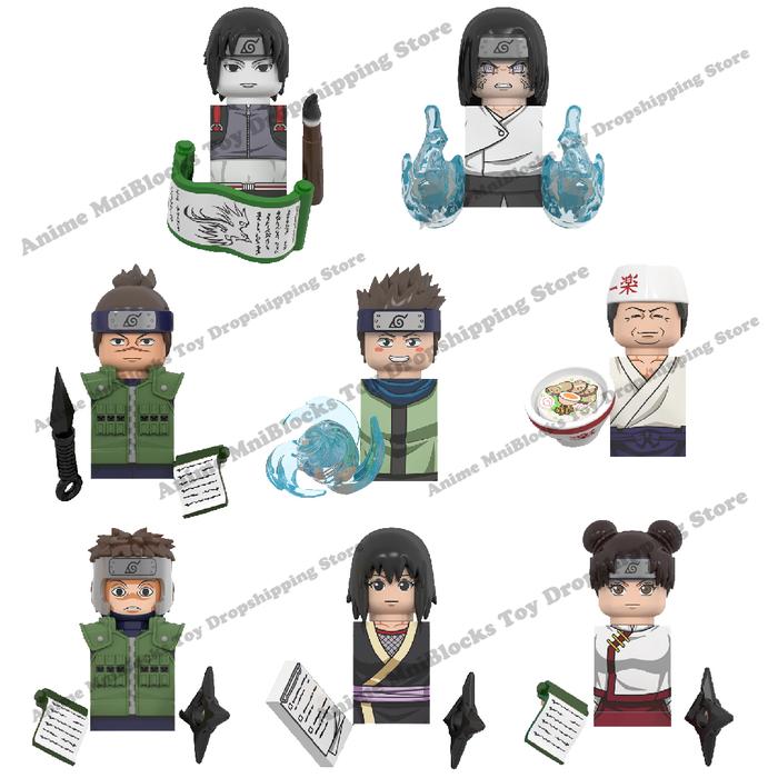 WM Blocks WM6153 Naruto Ichiraku Konohamaru Neji Shizune Sai Iruka Tenten Anime Bricks Dolls Mini Ac