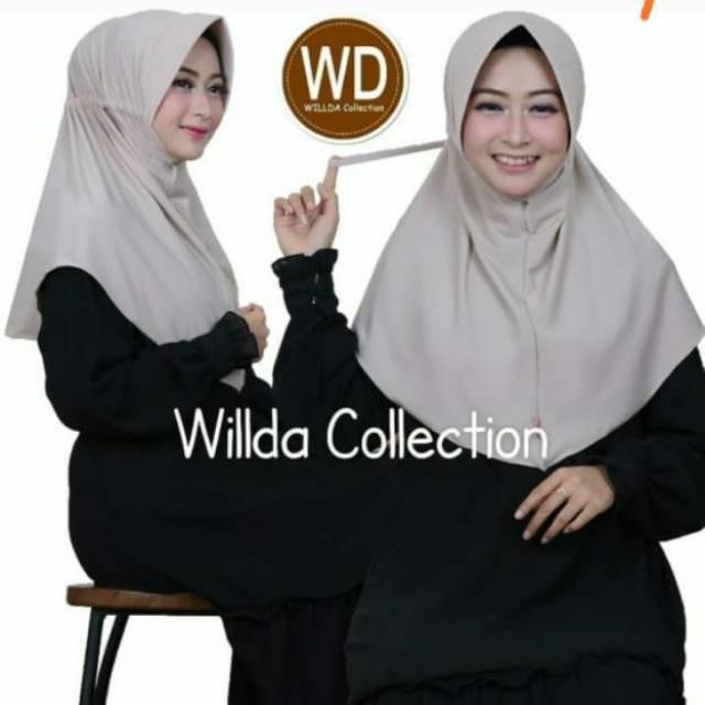 L14 Bergo Serut by Wilda Collection Jilbab kerudung instan hijab wanita