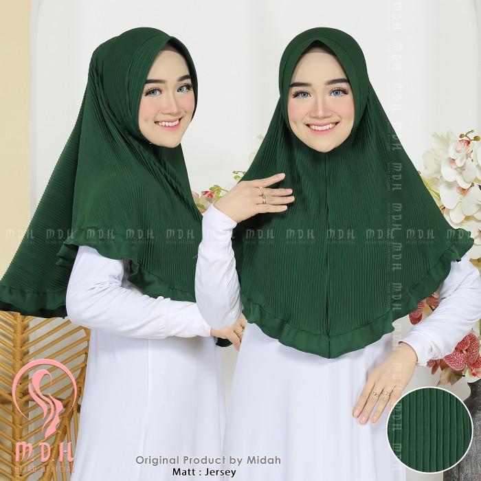 L14 hijab bergo maryam plisket lidi no tali pad premium
