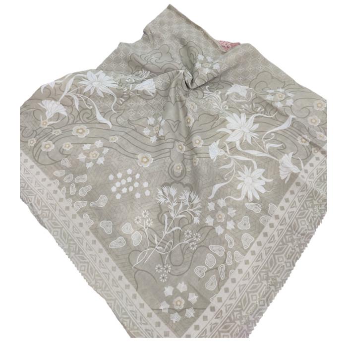 L14 Hijab Jilbab Kerudung Segiempat Katun Voal Motif FH 3 Denay Lc By Oslo