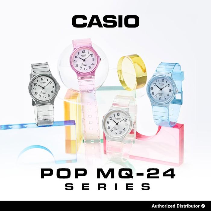 Casio Pop Series Jam Tangan Wanita MQ-24S Original Analog Water Resistant 3 Tahun Baterai Resin Case