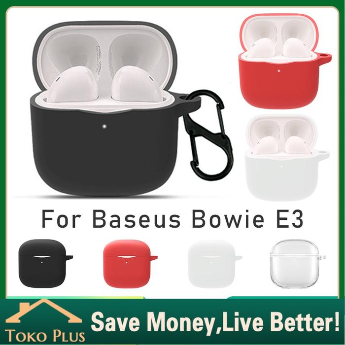 Case Baseus Bowie E3 Silicon Warna Solid & Khaki Untuk Baseus Bowie E3 Casing Lembut Earphone Case C