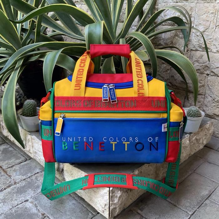 UNITED COLORS OF BENETTON VINTAGE UCB COLOR BLOCK SLING BAG RARE