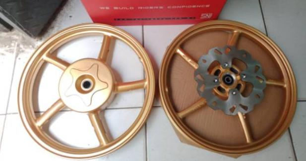 RCB Velg P5/SP522 mio LC 125 160/185-14 gold + disk