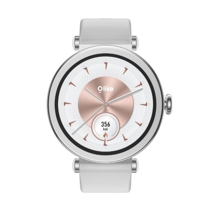 JAM TANGAN OLIKE SMARTWATCH FL01 ZINC ALLOY SILVER OLIKE SMARTWATCH NG