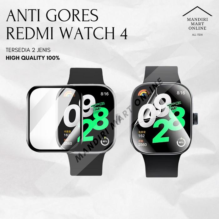 Anti Gores Redmi Watch 4 3D / 2D Screen Protector Redmi Watch 4 Screen Guard Smartwatch Redmi Watch