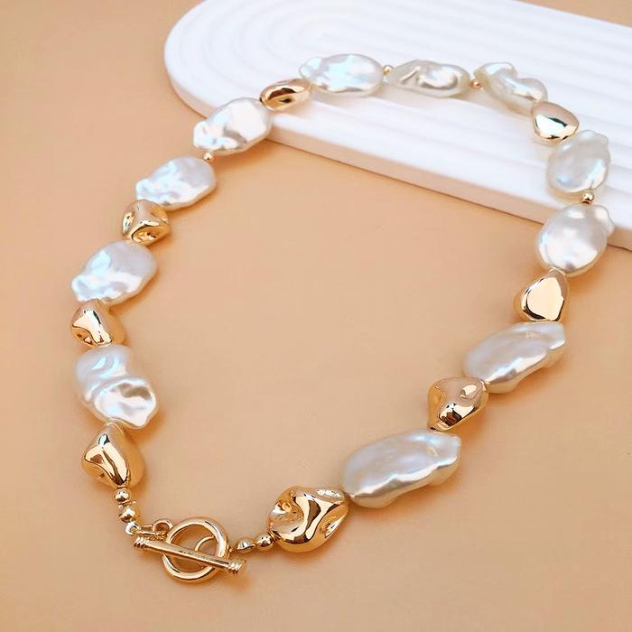 KALUNG ELEGANT Elegant and Noble Palace Style Women's Pearl Necklace Beautiful Temperament Suitable 
