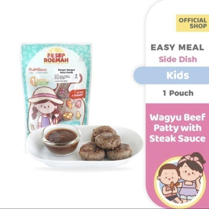 Resep Roemah / Wagyu Beef Patty With Steak Sauce / Kids Healthy Homemade Frozen Food / No MSG