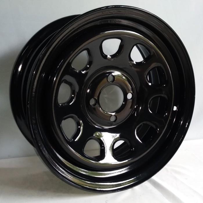4pcs Velg Besi Daytona 15x7.0 4H 100 et25 Ring 15 R15 Lebar 7 inci Lobang 4 untuk mobil sedan Jazz B