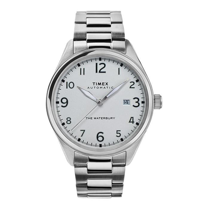 Timex Waterbury TW2T69700 Automatic Silver Dial Stainless Steel Strap