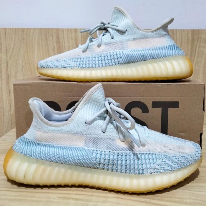 Yeezy 350 v2 Boost Cloud White Sneakers Sepatu Shoes Kanye West Yezzy