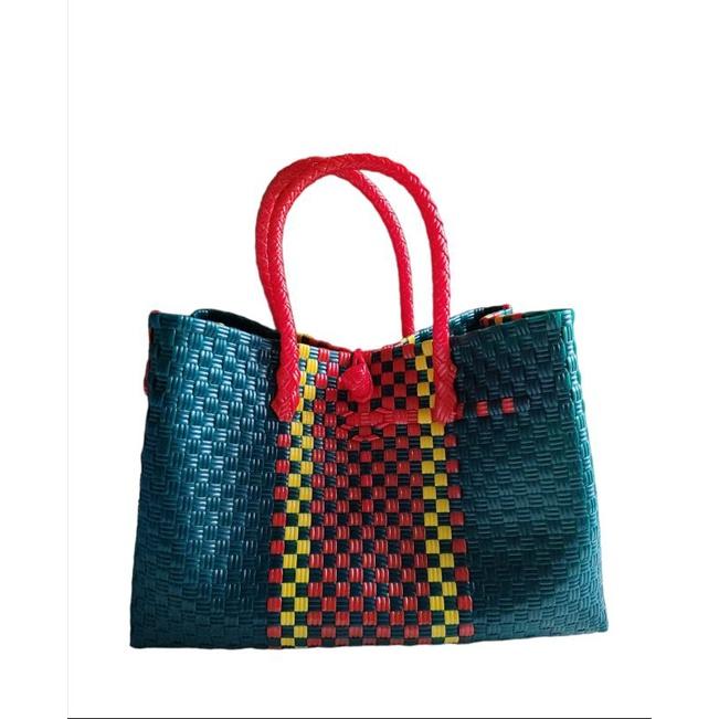 Ready!! tas jali bag paty XL jumbo premium / tas anyaman plastik