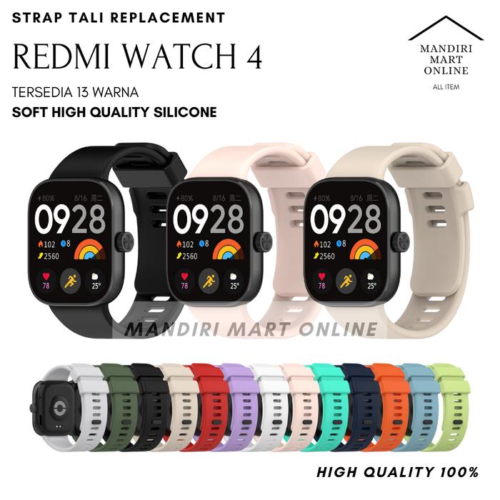 Strap Redmi Watch 4 Tali Pengganti Xiaomi Redmi Smartwatch 4 Bahan Silicone
