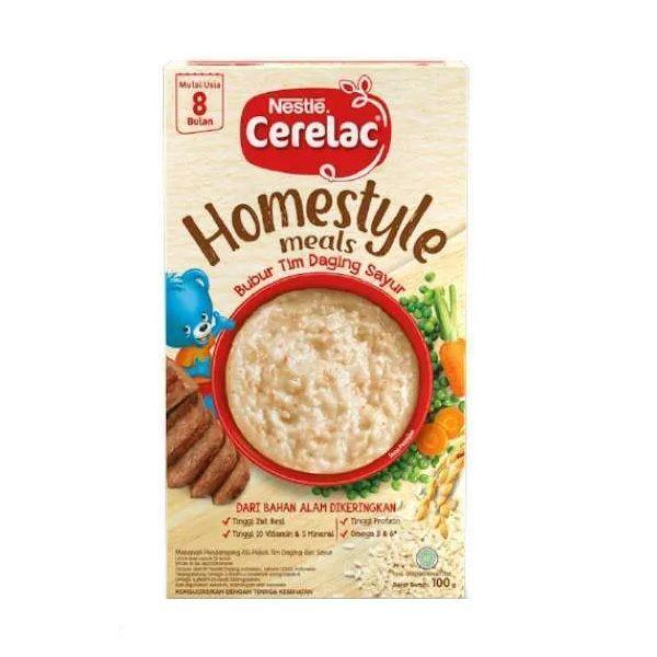 NESTLE CERELAC HOMESTYLE BUBUR TIM DAGING  SAYUR 100 GR