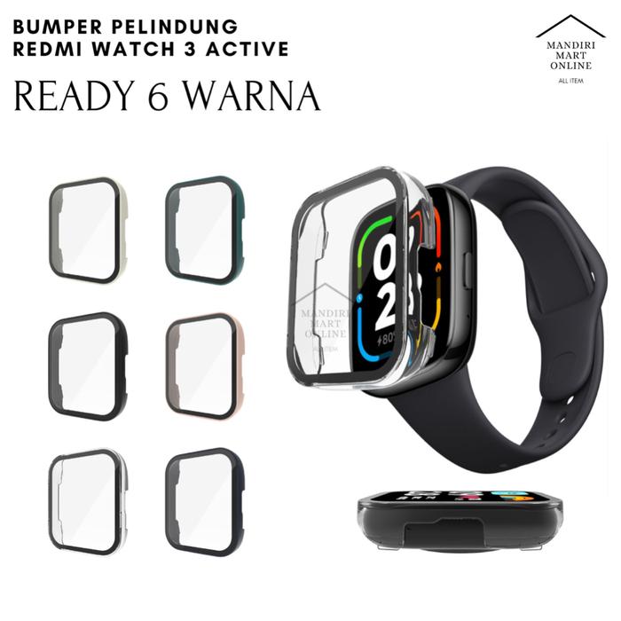 Bumper Case 2 in 1 Redmi Watch 3 Active Casing Pelindung Anti Gores Xiaomi Redmi 3 Watch Active